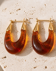 GAS BIJOUX - BOUCLES D'OREILLES ECUME PETITS MODELES - ACETATE - 7 COULEURS