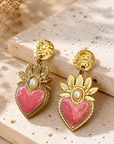 EXVOTOBYNATBYGAP - BOUCLES D'OREILLES DORÉES - EX VOTO - 4 couleurs