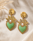 EXVOTOBYNATBYGAP - BOUCLES D'OREILLES DORÉES - EX VOTO - 4 couleurs