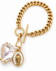 EXVOTOBYNATGAP - BRACELET CHAINE DORÉE AVEC CHARMS COEUR