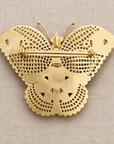 GAS BIJOUX - BROCHE PAPILLON TRES GRAND MODELE - DORÉE