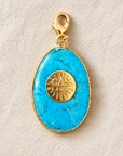 GAS BIJOUX - CHARMS UNIQUE DORÉ - SCARABEE TURQUOISE