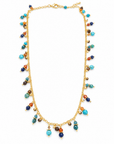 GAS BIJOUX - COLLIER TANGERINE DORÉE - MULTICOLORE