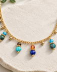 GAS BIJOUX - COLLIER TANGERINE DORÉE - MULTICOLORE
