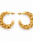 GAS BIJOUX - BOUCLES D'OREILLES CRÉOLES FILEO DORÉES PETIT MODELE