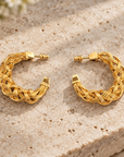 GAS BIJOUX - BOUCLES D'OREILLES CRÉOLES FILEO DORÉES PETIT MODELE