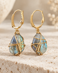 GAS BIJOUX - BOUCLES D'OREILLES TAO RAINBOW - LABRADORITE