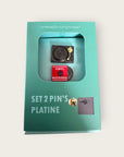 METALMORPHOSE - PIN’S SET PLATINE