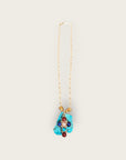 GAS BIJOUX - Collier BELLAVITA - Pierre de turquoise avec croix CRUZITA - Pièce unique