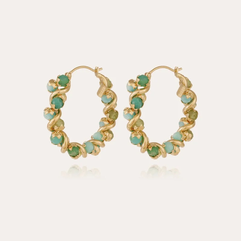 GAS BIJOUX - Boucles Eurydice petit modèle dorées à l’or fin