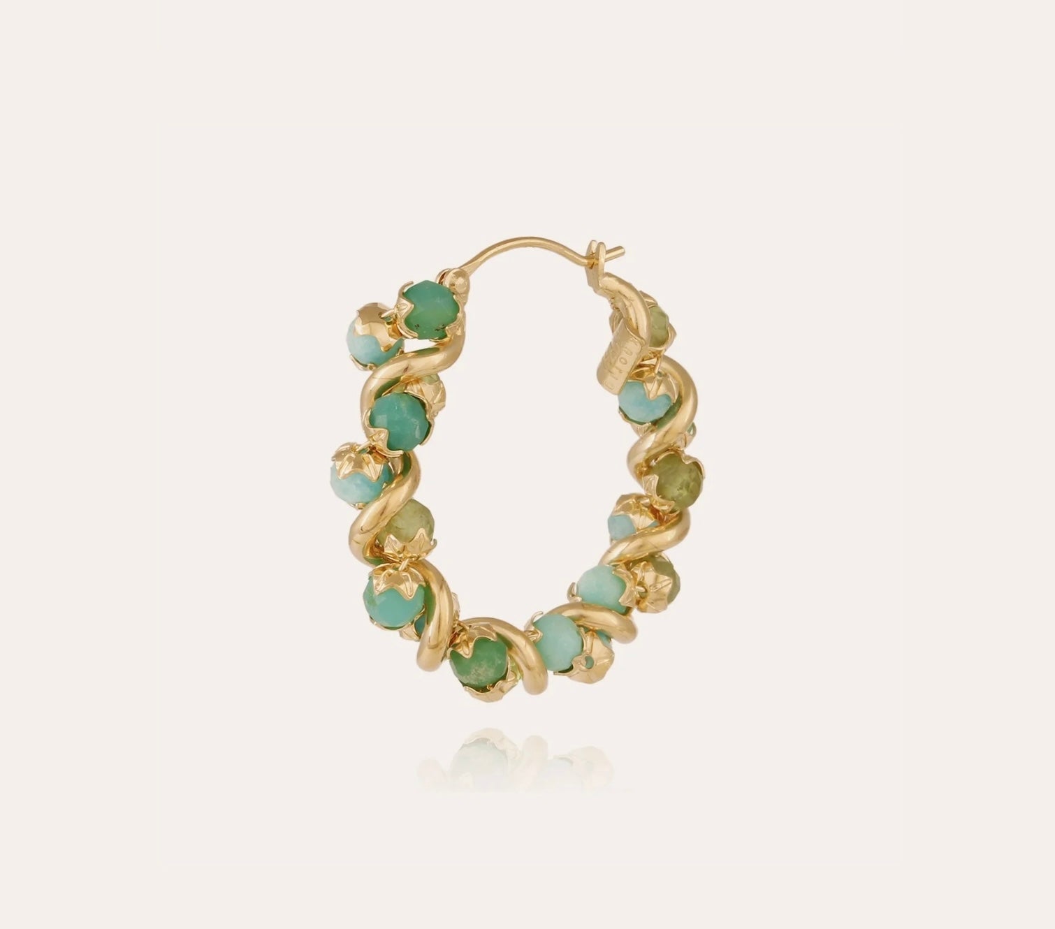 GAS BIJOUX - Boucles Eurydice petit modèle dorées à l’or fin