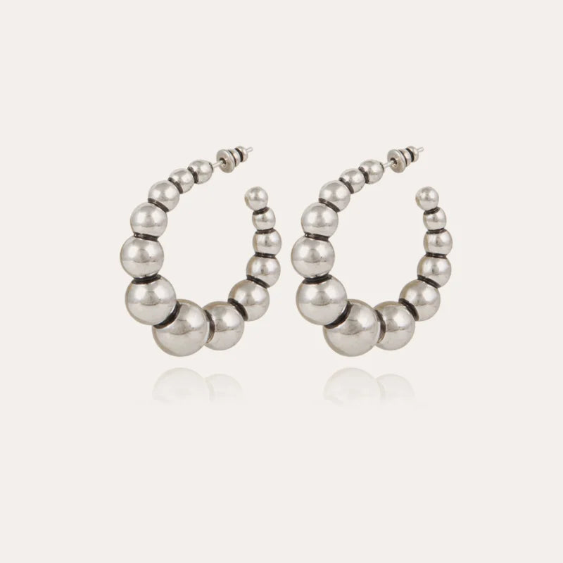 GAS BIJOUX - Boucles d’oreilles créoles Andy petit modèle argentées