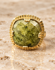 GAS BIJOUX - BAGUE ARTY DORÉE - VESSONITE - TAILLE M