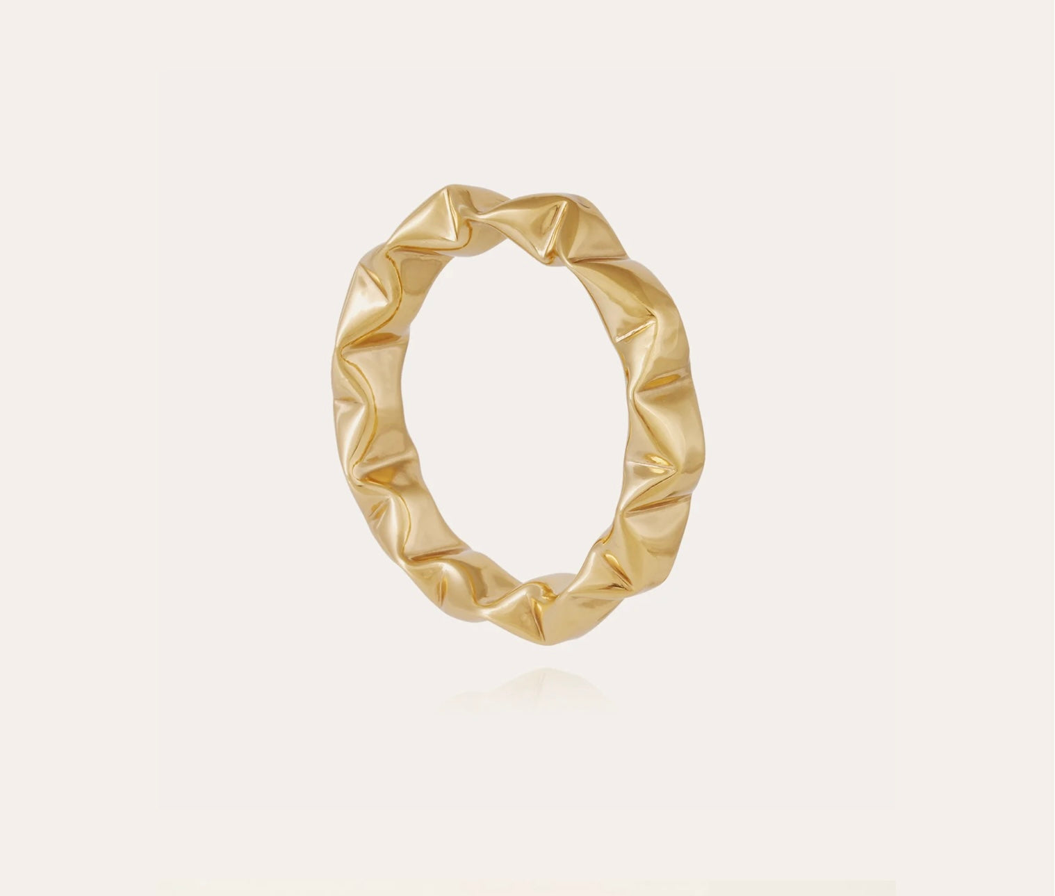 GAS BIJOUX - Bracelet Moki grand modèle métal doré à l’or fin