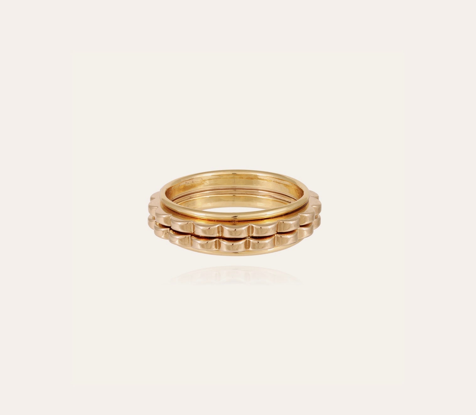 GAS BIJOUX - Bracelet Froufrou grand modèle doré métal à l’or fin