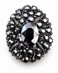 COLLECTION TOPAZE - BROCHES CRISTAUX - 3 MODELES