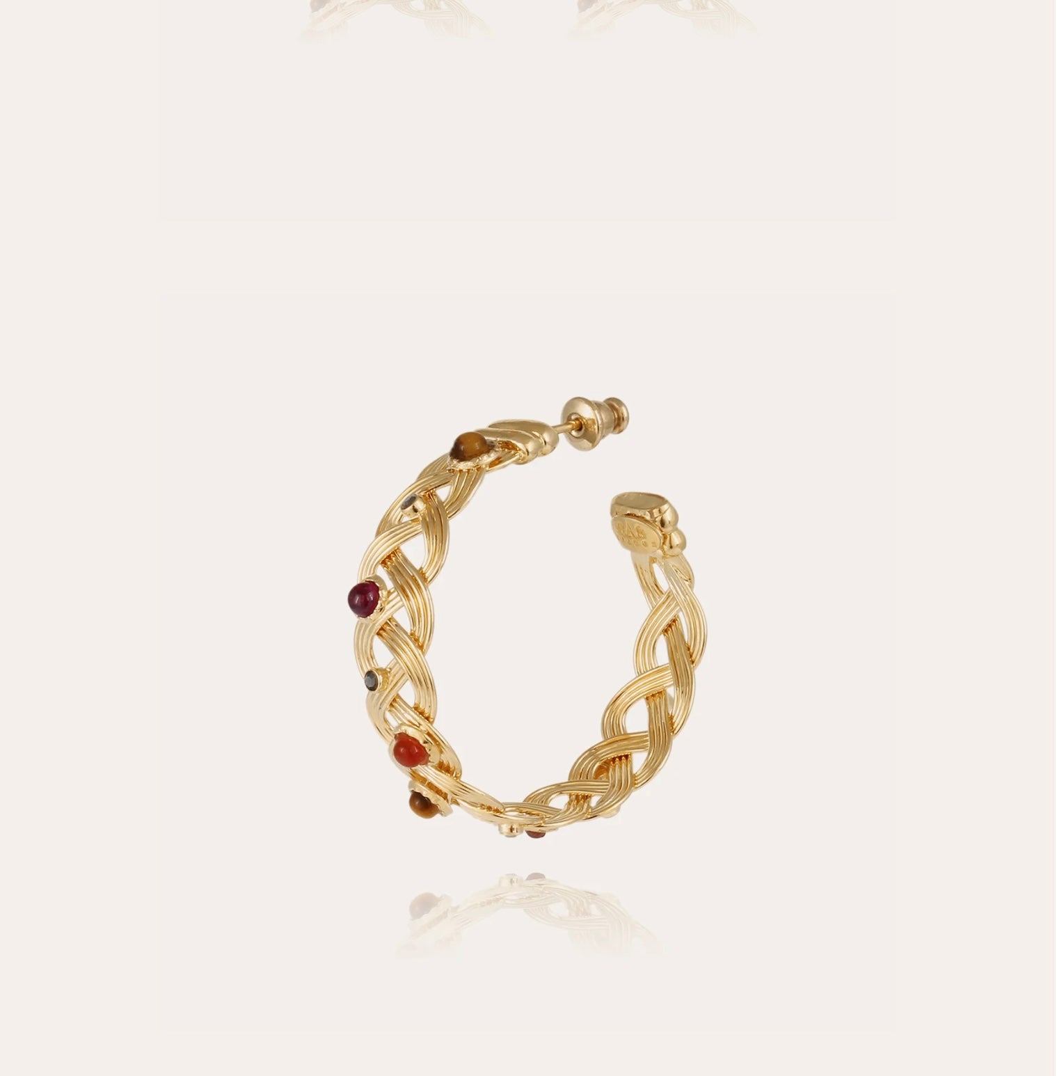 GAS BIJOUX - Boucles d’oreilles Césaria dorées métal à l’or fin