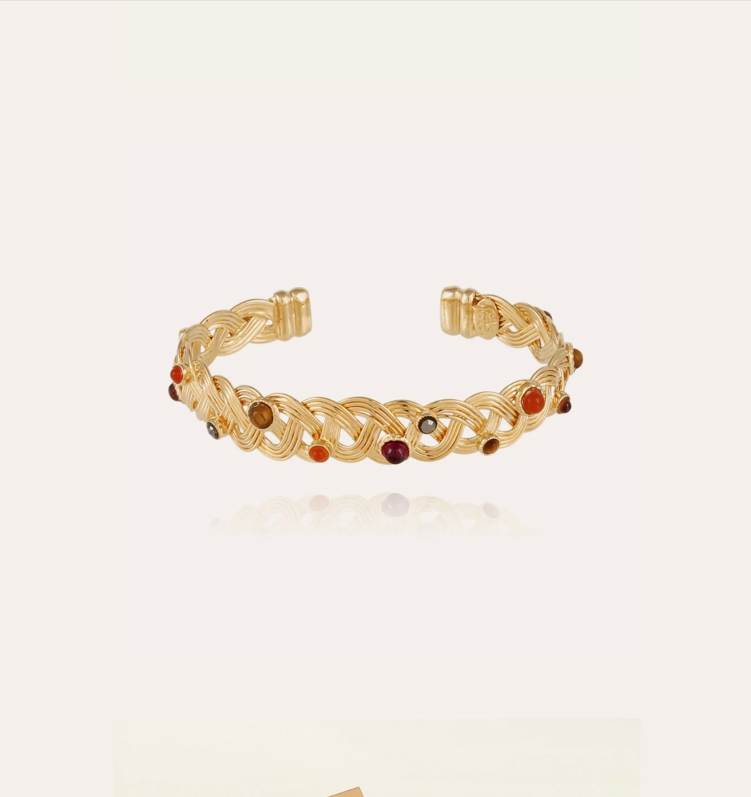GAS BIJOUX - Bracelet Jonc Césaria doré à l’or fin
