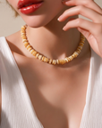 GAS BIJOUX - COLLIER ALOHA MINI DORE - NACRE TEINTEE