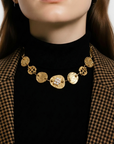 GAS BIJOUX - Collier ECLIPSE doré à l'or fin avec perles d'eu douce -