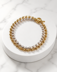 GAS BIJOUX - COLLIER ATIK DOUBLE BICOLORE
