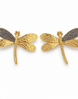 BIJOUX JORGINA - BOUCLES D'OREILLES TIGES DROITES DORÉES AVEC PAILLETTES - 3 VERSIONS