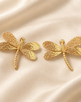 BIJOUX JORGINA - BOUCLES D'OREILLES TIGES DROITES DORÉES AVEC PAILLETTES - 3 VERSIONS