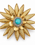 GAS BIJOUX - BROCHE RADIANCE DORÉE - 3 MODELES - RARE