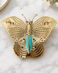 GAS BIJOUX - BROCHE PAPILLON METAL DORÉ