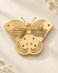 GAS BIJOUX - BROCHE PAPILLON METAL DORÉ