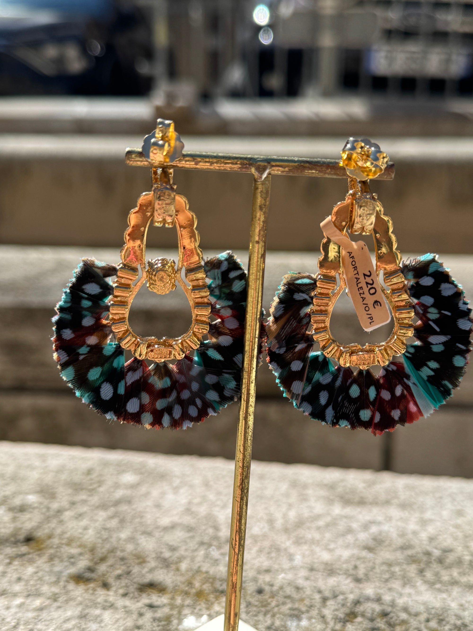 GAS BIJOUX - Boucles d'oreilles FORTALEZA dorées à l'or fin