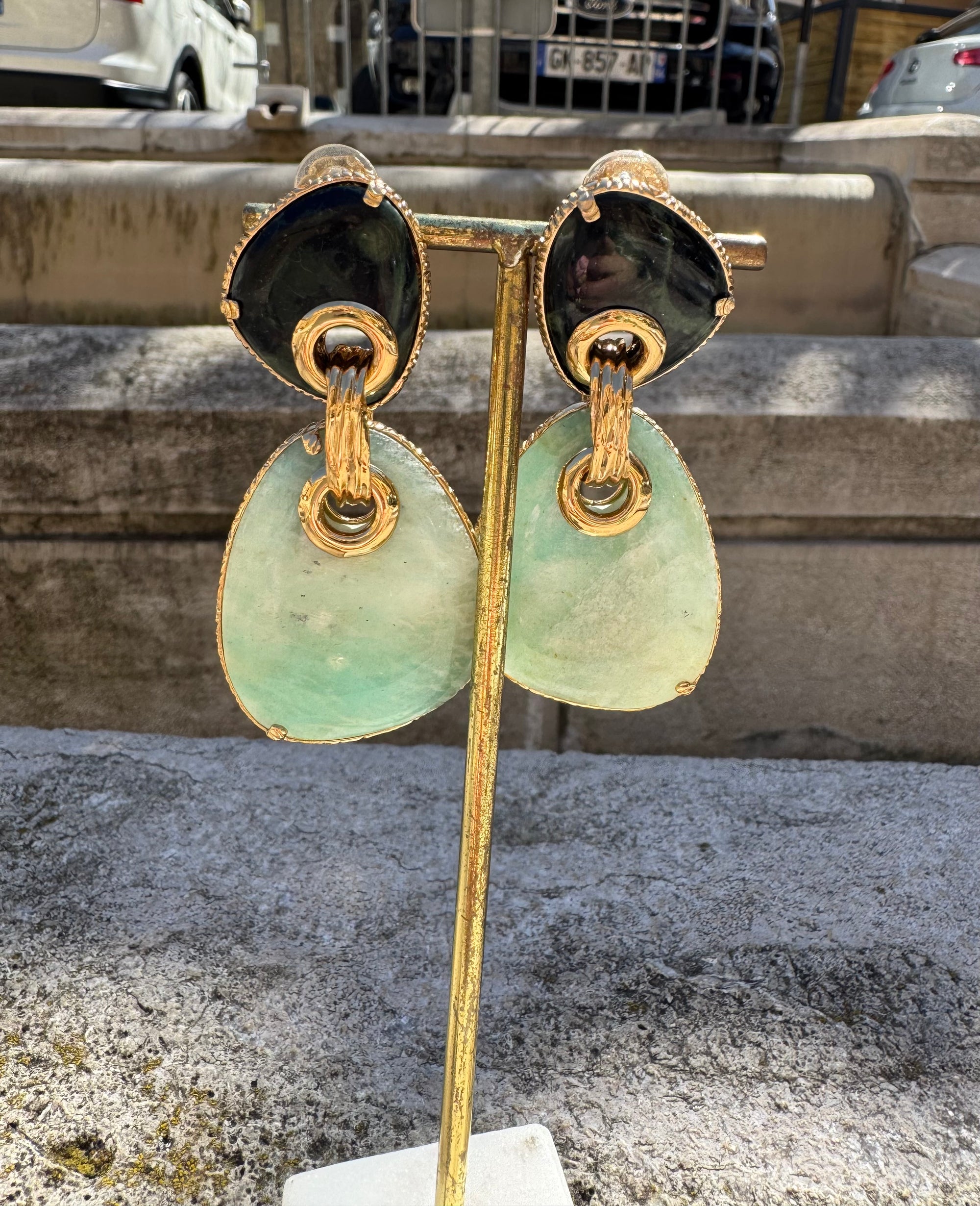 GAS BIJOUX - Boucles d'oreilles SILIA clips grand modèle dorées à l'or fin