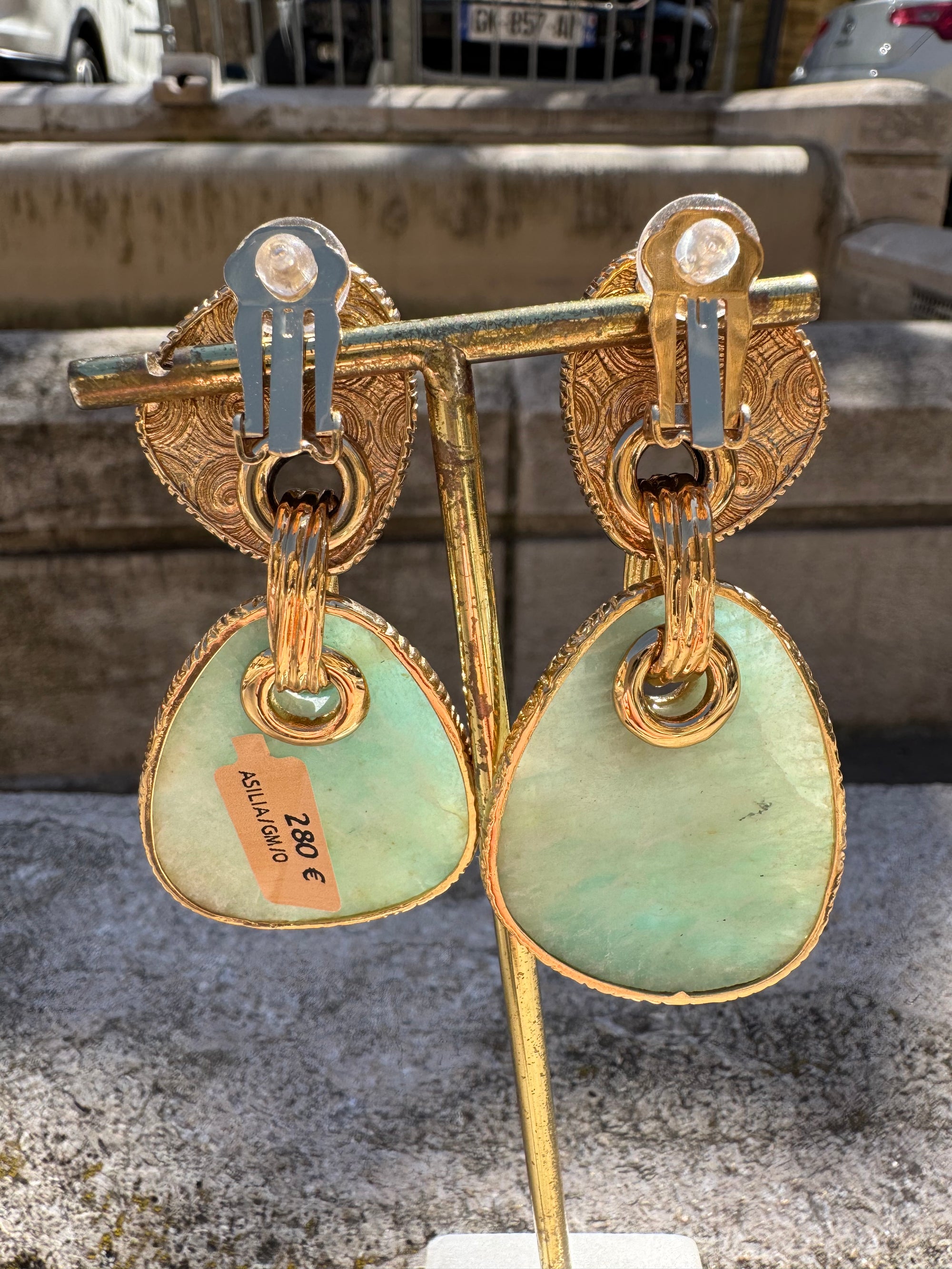 GAS BIJOUX - Boucles d'oreilles SILIA clips grand modèle dorées à l'or fin