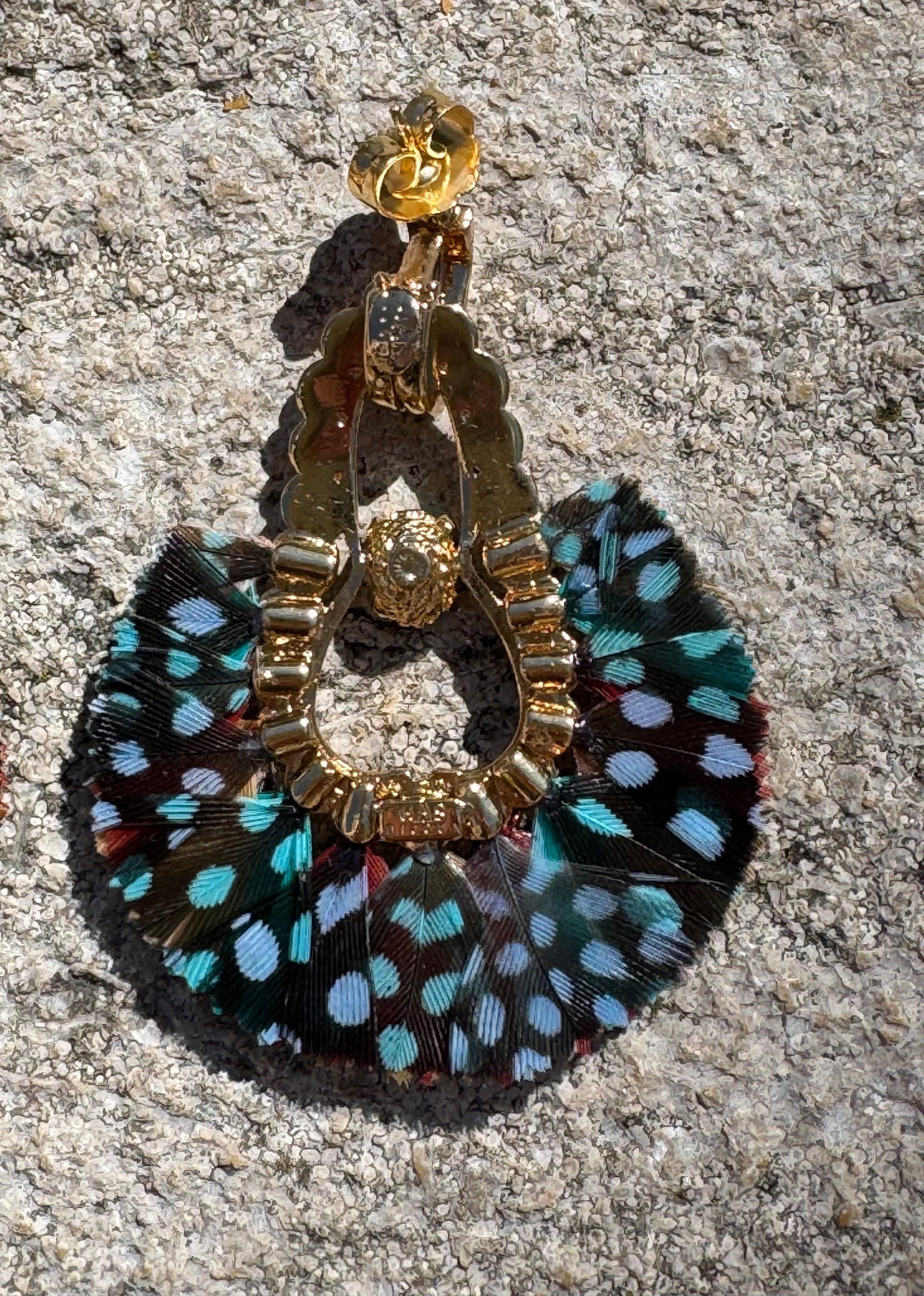 GAS BIJOUX - Boucles d'oreilles FORTALEZA dorées à l'or fin
