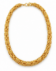 JORGINA - COLLIER DORÉ MAILLE BYZANTINE