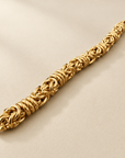 JORGINA - BRACELET DORÉ MAILLE BIZANTINE