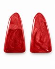 JORGINA - BOUCLES D'OREILLES DORÉES - ÉMAILLAGE BORDEAUX