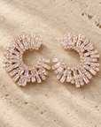 JORGINA - BOUCLES D'OREILLES CRISTAUX BLANCS