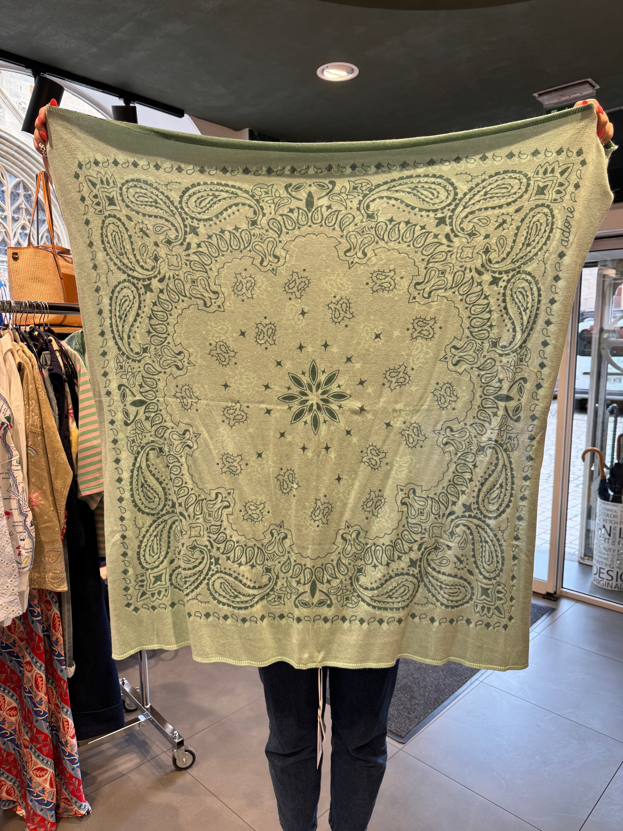 ADORE - FOULARD ELIA couleur abricot