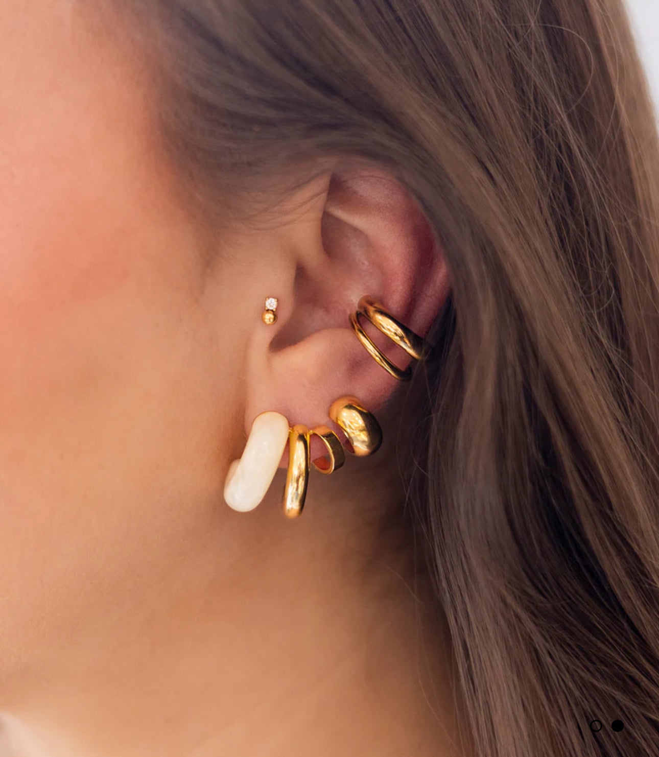 ZAG BIJOUX - Boucles d'oreilles LUCIANA - Dorées et orange