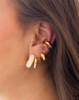 ZAG BIJOUX - Boucles d'oreilles LUCIANA - Dorées et nude