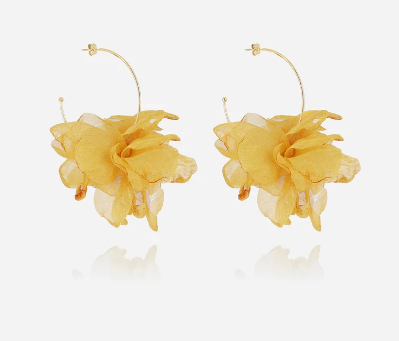 ZAG BIJOUX - BOUCLES D'OREILLES CAYETANA- JAUNE MOUTARDE