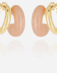 ZAG BIJOUX - Boucles d'oreilles LUCIANA - Dorées et nude