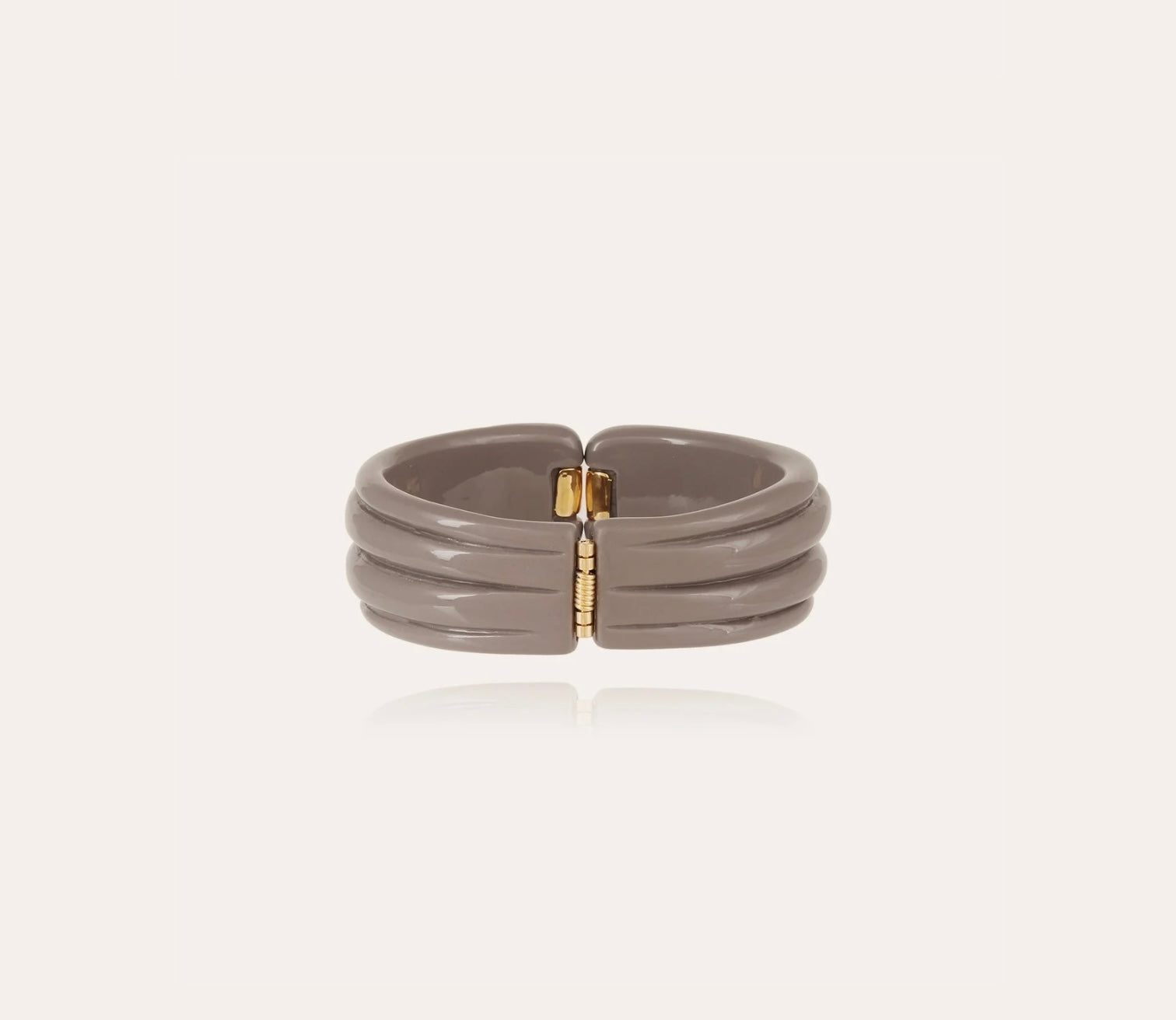 GAS BIJOUX - ECUME - Bracelet Acétate doré - Gris