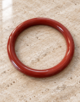 GAS BIJOUX - BRACELET JONC TURNER ACÉTATE TERRACOTA - MÉTAL DORÉ