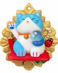 AZAFRAN ROZA - MANEKI-NEKO BLEU - SERENITE ET VOEUX