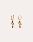 GAS BIJOUX - Boucles d’oreilles TAO CRUZITA dorées à l’or fin