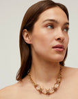 GAS BIJOUX - Collier SIRENA doré - Cristal métal doré à l’or fin