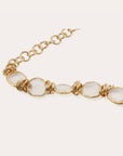 GAS BIJOUX - Collier SIRENA doré - Cristal métal doré à l’or fin