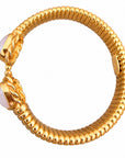 GAS BIJOUX - BRACELET AMARANTE DOUBLE QUARTZ ROSE - PETIT MODÈLE - MÉTAL DORÉ